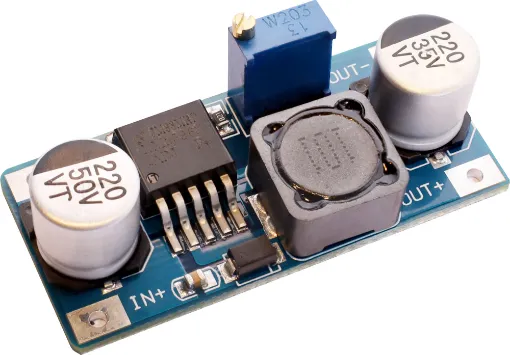A converter module allowing a low input voltage to be increased to a higher output voltage. Input 3.8-32V DC. Output 1.25-35V DC. Ideal for powering higher voltage devices from a typical 5V microcontroller platform. 3A continuous current.
