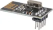 The nRF24L01+ is a wireless transceiver chip offering 100m range at 250kbps. Ideal for building short range data transmission into projects. 250kbps to 2Mbit data rate. 3.3-5V input. 