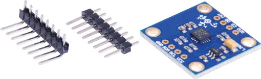 3-axis gyroscope, providing very high resolution (16 bit) measurements at up to 2000 dps. Measures how much your device is rotating around three axes within a selectable range. Ideal for gaming, and robotics applications. Includes headers. 3-5V input.