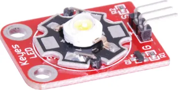 3 Watt White Star LED Breakout Board A high power 3W white star LED with 200 lumen light output. 5V input. 30L x 23Wmm.