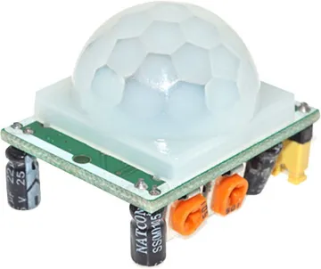 PIR Motion Sensor Module For Arduino When this motion sensor module is used in projects it can detect motion based on changes in infrared light in the environment. It is ideal to detect if a human has moved in or out of the sensor range. An LED will light up when movement is detected. This makes the module a great addition to security application projects.