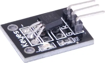 DS18B20 Temperature Sensor Breakout for Arduino Utilises the DS18B20 temp sensor for 0.5°C accurate readings over -55°C to 125°C range. User definable alarm setting.  3-5V input. 30L x 23Wmm.