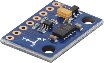3 Axis Compass with Accelerometer LSM303DLHC Add the power of orientation to your next project with this  triple-axis accelerometer/magnetometer compass module.