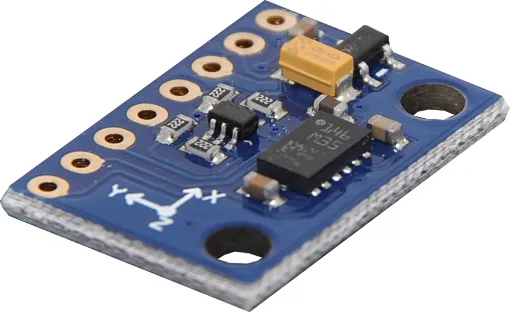 Add the power of orientation to your next project with this  triple-axis accelerometer/magnetometer compass module.