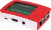 A prototyping HAT that fits inside a Raspberry Pi case!
Soldermasked 0.1" holes, plus 28 SMD IC area. Includes 40 pin header (unsoldered). Slots included for display & camera cables.
