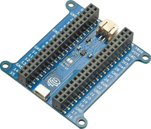 The PiicoDev Expansion Board for Raspberry Pi Pico is a great way to start experimenting with Raspberry Pi Pico/RP2040. Use the on-board PiicoDev connector to quickly and easily connect with the PiicoDev family of sensor modules without soldering.