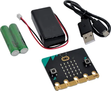 BBC Micro:bit V2 Go Starter Pack The BBC micro:bit is a pocket-sized computer that you can code, customise and control to bring your digital ideas, games and apps to life. Each element is completely programmable via easy-to-use software on a dedicated website (www.microbit.org) that can be accessed from a PC, tablet, or mobile.