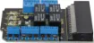This control board features 4 x 3A 120V AC/24V DC rated relays for building in device control, and trigger other systems in your design.
