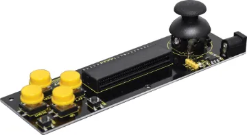 Joystick Control Pad Shield for BBC Microbit Transform your micro:bit into a handheld game pad or use it as a controller for othe projects.