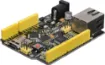 This W5500 ethernet development board is based on the microcontroller of Arduino Ethernet. The board features integrated USB download, TF card slot and more functions on it. Its also fully compatible with UNO pins. 