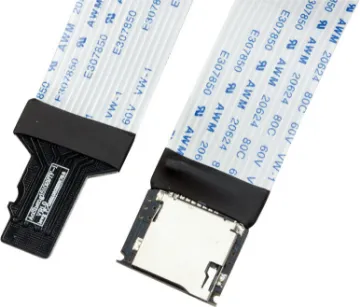 15cm Micro SD Card Extender Cable Allows easier access to SD card slots in custom cases and enclosures for Pi, 3D printers & IoT boards.