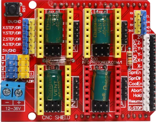 This expansion board as a driver expansion board, can be used for engraving machines, 3D printers. 