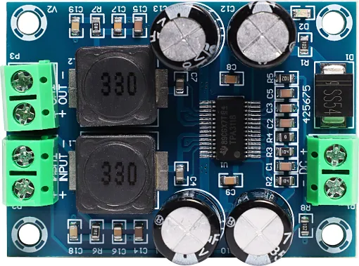 The TPA3118 60W Mono Digital Audio Power Amplifier Board is a high-performance audio amplifier designed for applications requiring compact size, low resistance, and high power output. 