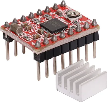 A4988 Stepper Motor Driver With Heatsink This breakout board is for A4988 DMOS Microstepping Driver with translator and overcurrent protection.