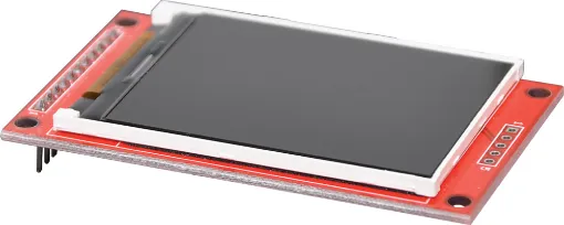 A compact 2.2 inch serial controlled TFT LCD screen for Arduino and related open source projects. Provides a crisp clear 240 x 320 resolution display with 262K colour depth. Great for electronic projects requiring a small, easy to read graphical display screen. 