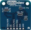 The PiicoDev® Atmospheric Sensor allows you to easily measure barometric pressure, humidity, and temperature. Use it to build your own weather station or perform experiments.