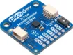 The on-board LIS3DH can measure 16-bit acceleration data in ranges from 2g to 16g in all 3 axes. 