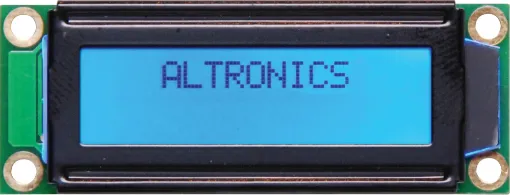 Module size: 53 x 20 x 8mm
Viewing area: 36 x 10mm
Character size: 1.85 x 3.15mm<!--<b>Contrast ratio:</b> f=XX, q=XX-->
Supply voltage: 5V DC (typ.)
Power supply current: 6mA (max.)<!--<b>Viewing angle:</b> XX <b>Duty:</b> XX-->
Controller: KS0066
Application: Compact equipment
Frame colour: Black
Backlight: LED blue
Application: General 