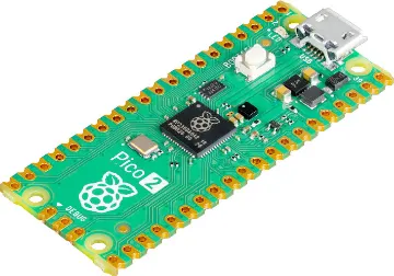 Raspberry Pi Pico 2 RP2350 Development Board Raspberry Pi Pico is a tiny, fast, and versatile board built using RP2350, a brand new microcontroller chip designed by Raspberry Pi in the UK. From controlling appliances to operating a light display, Raspberry Pi Pico puts the technology that underpins countless everyday operations into your hands.
