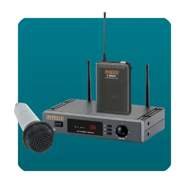Show products in category Wireless Microphone Systems Picture for category Wireless Microphone Systems