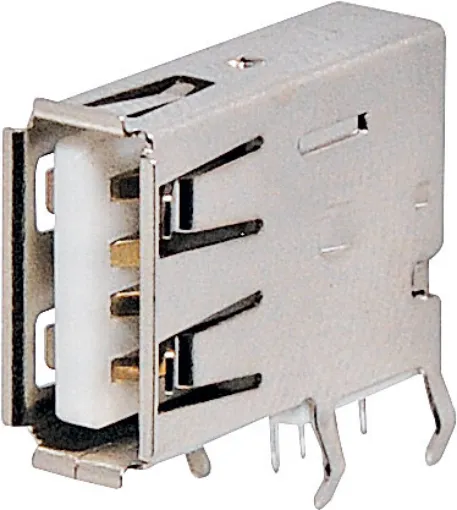 Picture of Type A 90 Deg. Vertical PCB Mount USB 2.0