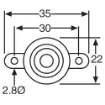 Picture of 1.5-24V Piezo Chassis Mount Buzzer