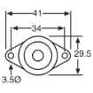Picture of 1.5-28V Continuous Tone Piezo Chassis Mount Buzzer